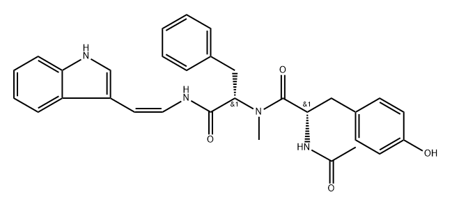 宫岛酰胺 B1 结构式
