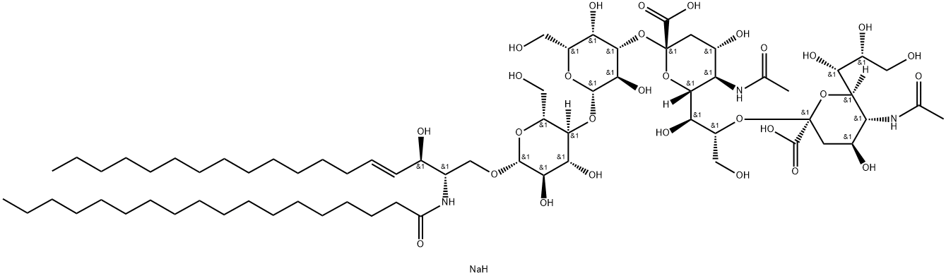 Ganglioside GD3 Diodium Salt 结构式