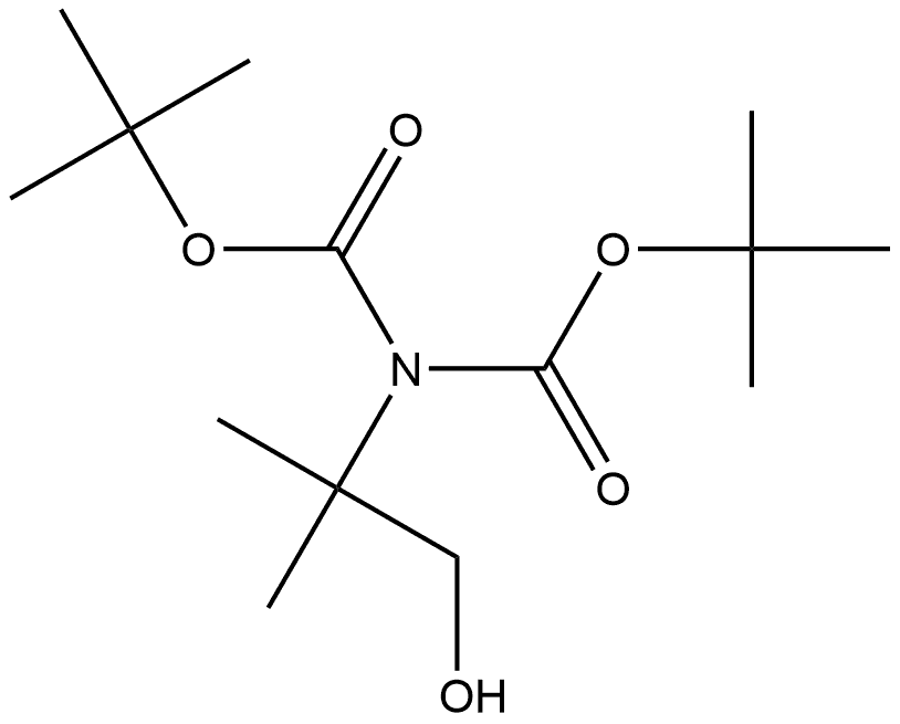 Imidodicarbonic acid, 2-(2-hydroxy-1,1-dimethylethyl)-, 1,3-bis(1,1-dimethylethyl) ester 结构式