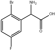 苯乙酸,Α-氨基-2-溴-5-氟- 结构式