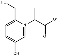 Pyridinium, 1-(1-carboxyethyl)-5-hydroxy-2-(hydroxymethyl)-, inner salt 结构式