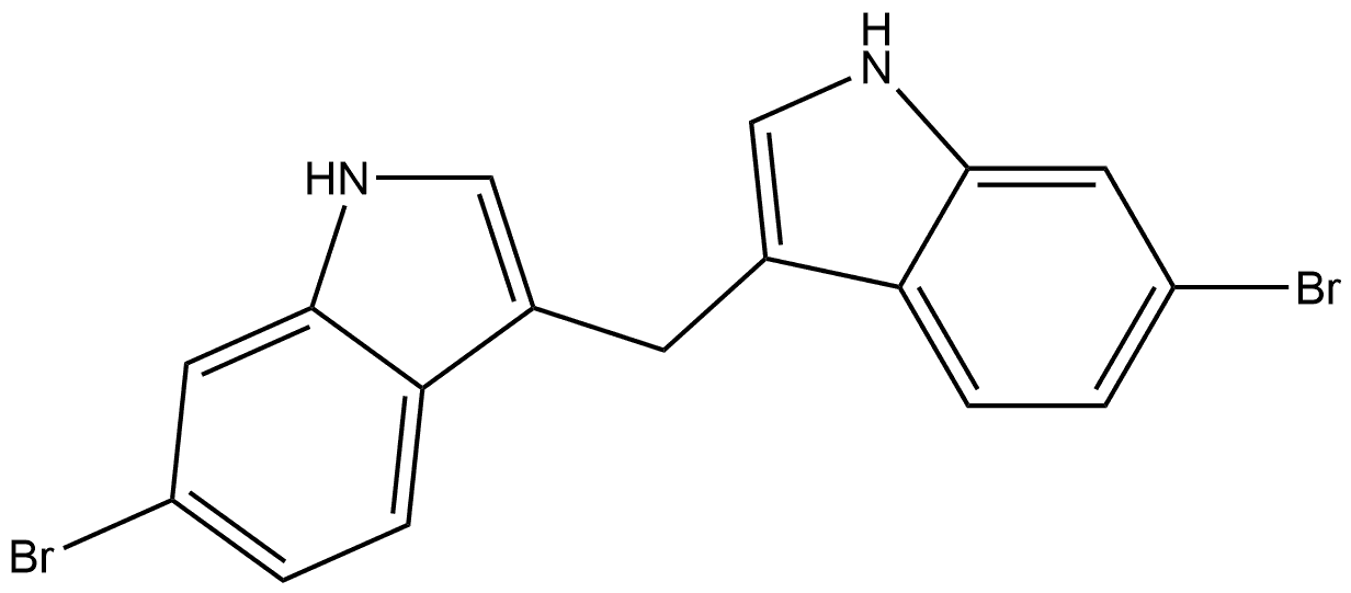 Indole, 3,3'-methylenebis[6-bromo- (7CI,8CI) 结构式