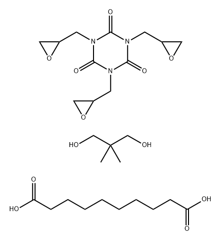 Decanedioic acid, polymer with 2,2-dimethyl-1,3-propanediol and 1,3,5-tris(oxiranylmethyl)-1,3,5-triazine-2,4,6(1H,3H,5H)-trione 结构式