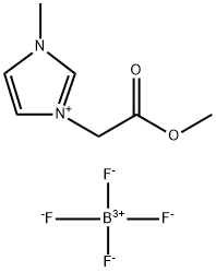 1- 乙酸甲酯基-3- 甲基咪唑四氟硼酸盐 结构式