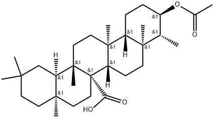 3α-(Acetyloxy)-D:A-friedooleanan-26-oic acid 结构式