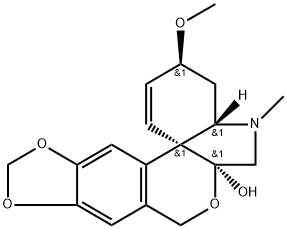 多花水仙碱 结构式