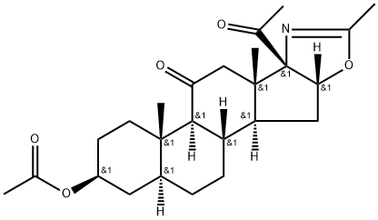 3Β-ACETOXY-2'-METHYL-(5Α,16Β)-PREGNANO[17,16-D]OXAZOLE-11,20-DIONE	3Β-ACETOXY-2'-METHYL-(5Α,16Β)-PRE 结构式