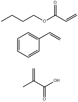 2-Methyl-2-propenoic acid polymer with butyl 2-propenoate and ethenylbenzene, sodium salt 结构式