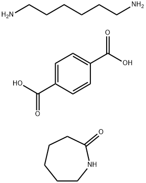 [1,4-苯二羧酸与1,6-己二胺]的化合物与六氢-2H-氮杂卓-2-酮的聚合物 结构式