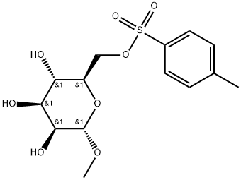 α-D-Mannopyranoside, methyl, 6-(4-methylbenzenesulfonate) 结构式
