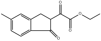 ETHYL 2-(5-METHYL-1-OXO-2,3-DIHYDRO-1H-INDEN-2-YL)-2-OXOACETATE 结构式