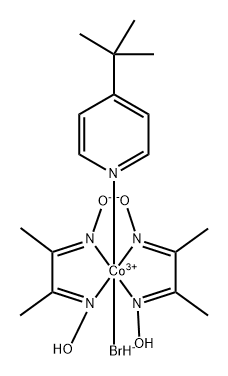 溴双[(2,3-丁二酮二肟)-N,N'][4-(1,1-二甲基乙基)吡啶]-钴 结构式