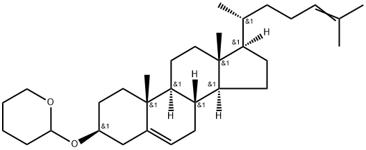 2-[(3β)-Cholesta-5,24-dien-3-yloxy]tetrahydro-2H-pyran 结构式