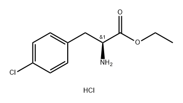 L-4-氯苯丙氨酸乙酯盐酸盐 结构式