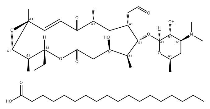 Rosaramicin stearate 结构式