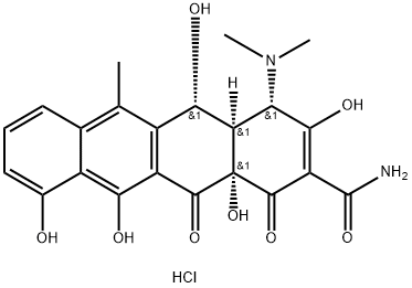 Dehydrotetracycline Hydrochloride (Technical Grade) 结构式