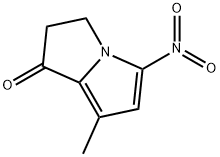 2,3-Dihydro-7-methyl-5-nitro-1H-pyrrolizin-1-one 结构式