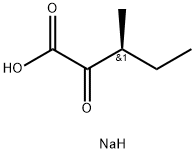 (±)-3-methyl-2-oxovaleric acid sodium salt 结构式