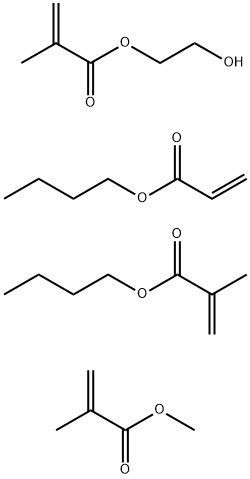 2-甲基-2-丙烯酸-2-羟基乙酯和2-甲基-2-丙烯酸甲酯的聚合物 结构式