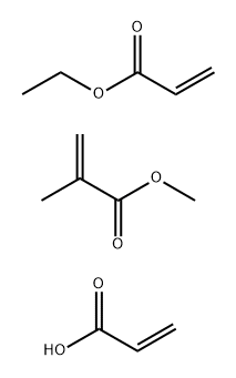 Methyl 2-methyl-2-propenoate polymer with ethyl 2-propenoate and 2-propenoic acid, ammonium salt 结构式