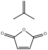 聚[(异丁烯-ALT-马来酸,铵盐)-CO-(异丁烯-ALT-马来酸酐)] 结构式