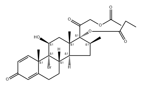 丙酸倍氯米松杂质9 结构式