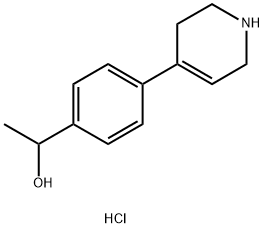 Benzenemethanol, α-methyl-4-(1,2,3,6-tetrahydro-4-pyridinyl)-, hydrochloride (1:… 结构式