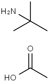 2-Propanamine, 2-methyl-, acetate (1:1) 结构式