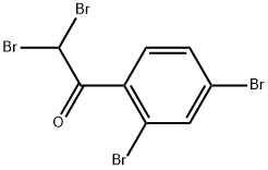 2,2-Dibromo-1-(2,4-dibromophenyl)ethanone 结构式