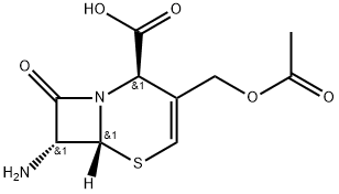 (2R,6R,7R)-3-(乙酰氧基甲基)-7-氨基-8-氧代-5-硫代-1-氮杂双环[4.2.0]辛-3-烯-2-羧酸 结构式