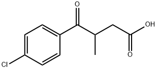 3-(4-氯苯甲酰基)丁酸 结构式