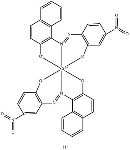 1-[(2-羟基-4-硝基苯基)偶氮]-2-萘酚-铬配合物 结构式