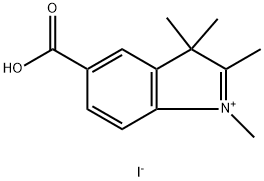 5 -羧基- 1,2,3,3 -四甲基- 3H -碘化吲哚 结构式