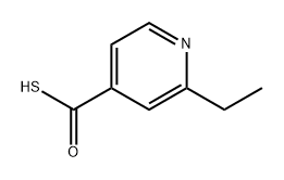 2-Ethylpyridine-4-carbothioic S-acid 结构式