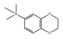 (2,3-dihydrobenzo[b][1,4]dioxin-6-yl)trimethylsilane 结构式