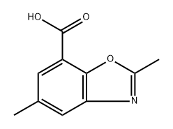 2,5-dimethylbenzo[d]oxazole-7-carboxylic acid 结构式