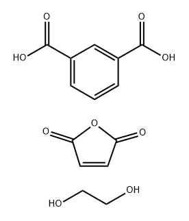 乙二醇与异苯二甲酸和顺丁烯二酸酐的聚合物 结构式