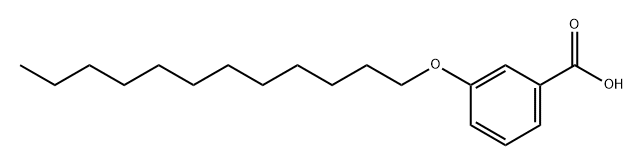 3-n-Dodecyloxybenzoic acid 结构式