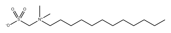 月桂基二甲基磺基甜菜碱 结构式