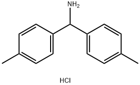 Benzenemethanamine, 4-methyl-α-(4-methylphenyl)-, hydrochloride (1:1) 结构式