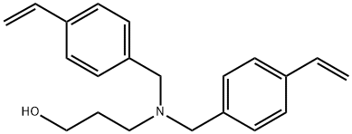 3-[双(4-乙烯基苯基)甲基]氨基]-1-丙醇 结构式