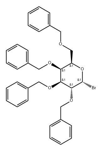 2,3,4,6-tetra-O-benzyl-α-D-galactopyranosyl bromide 结构式