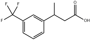 3-[3-(三氟甲基)苯基]丁酸 结构式