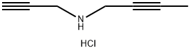 (but-2-yn-1-yl)(prop-2-yn-1-yl)amine hydrochloride 结构式