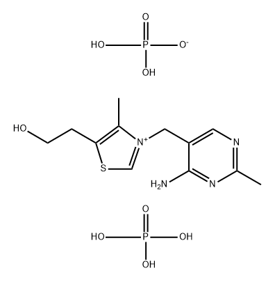 3-[(4-Amino-2-methyl-5-pyridinyl)methyl]-5-(2-hydroxyethyl)-4-methylthiazolium phosphate (1:1) salf phosphate (1:2) salt 结构式