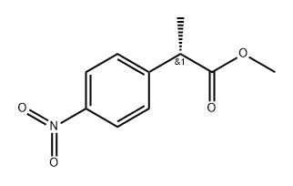 Benzeneacetic acid, α-methyl-4-nitro-, methyl ester, (αS)- 结构式