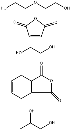 顺丁烯二酸酐与丙二醇、乙二醇、3-氧杂-1,5-戊二醇和3A,4,7,7A-四氢-1,3-二氧合-2-氧杂茚的聚合物 结构式