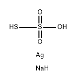 silver,trisodium,dioxido-oxo-sulfanylidene-λ<sup>6</sup>-sulfane 结构式