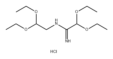 Ethanimidamide, N-(2,2-diethoxyethyl)-2,2-diethoxy-, hydrochloride (1:1) 结构式