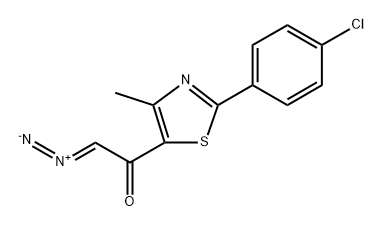 Ethanone, 1-[2-(4-chlorophenyl)-4-methyl-5-thiazolyl]-2-diazo- 结构式